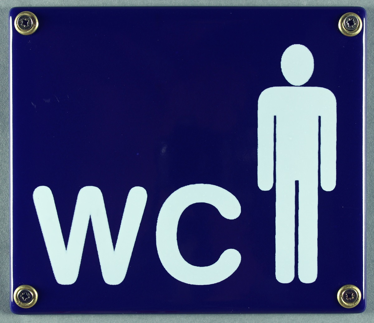 Emaille Schild WC Herren Toilette Herrentoilette Emailleschild Kloschild