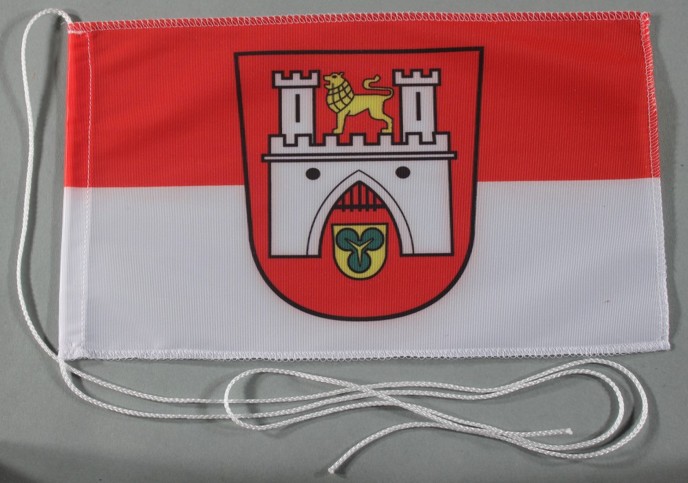 Tischflagge Hannover Stadtflagge 25x15 cm optional mit Holz- oder Chromständer Tischfahne Tischfähnc