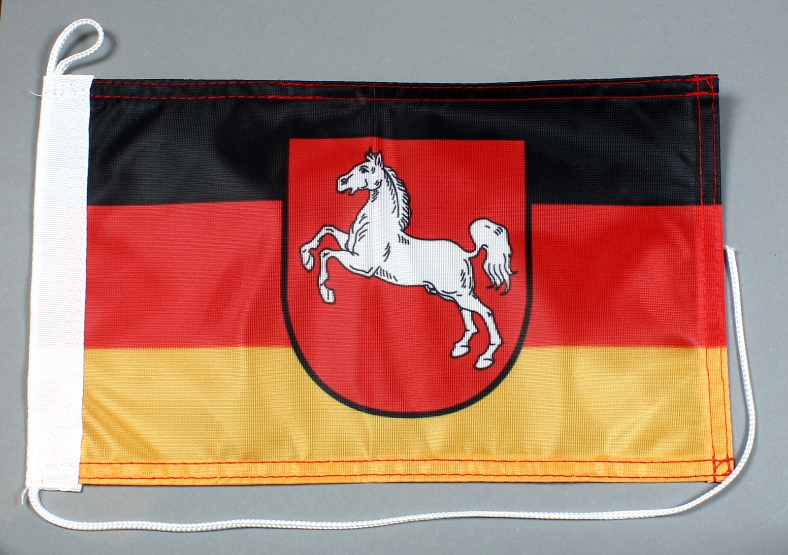 Bootsflagge : Niedersachsen 30x20 cm Motorradflagge