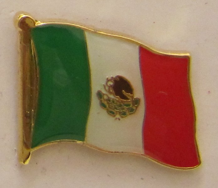 Mexiko Pin Anstecker Flagge Fahne Nationalflagge