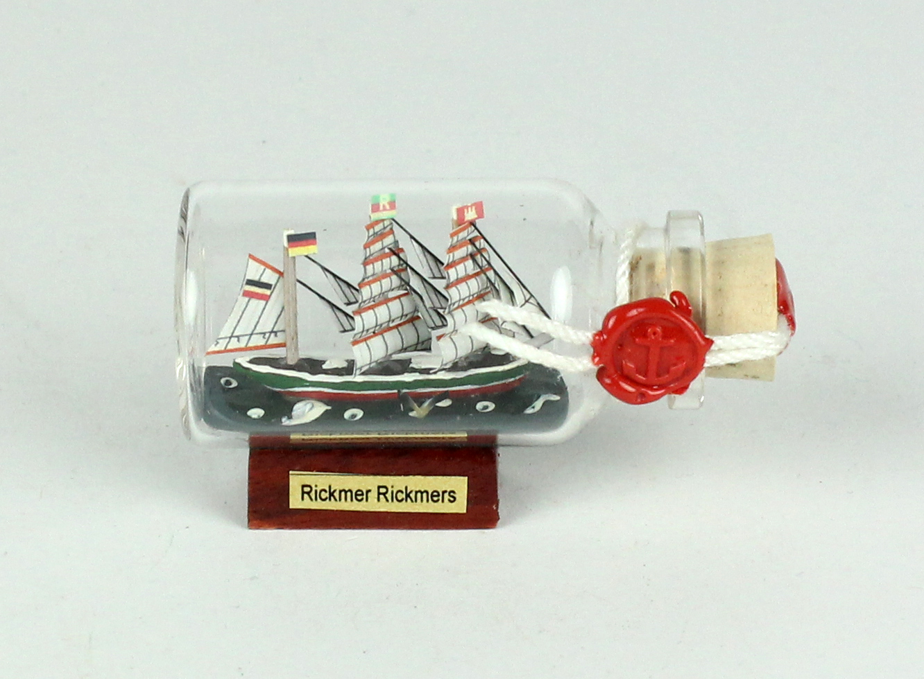 Rickmer Rickmers Mini Buddelschiff 10 ml 6x3,5 cm Flaschenschiff