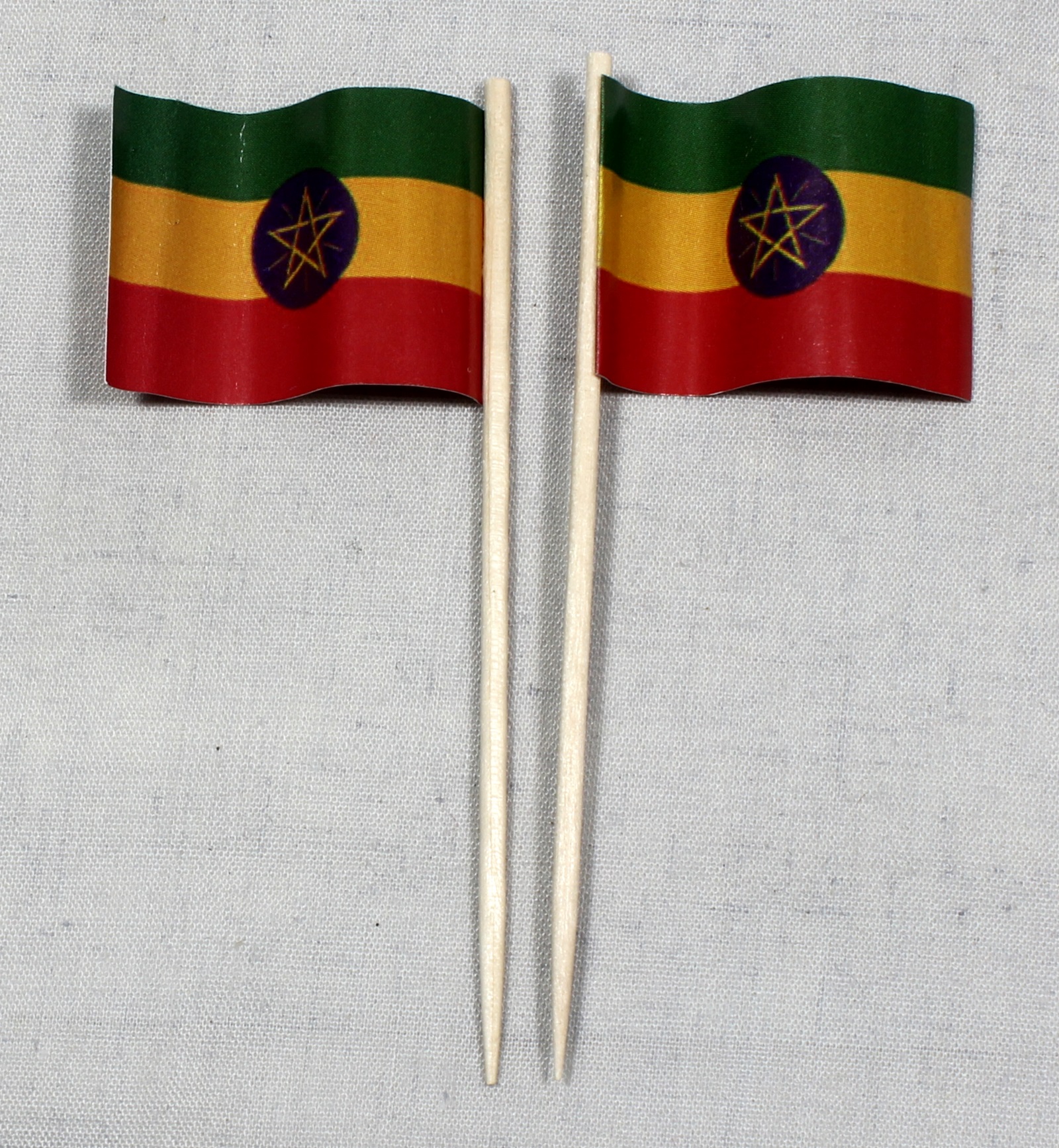 deko-picker-aethiopien596e8e45b8e9a Party-Picker Flagge Äthiopien Papierfähnchen in Spitzenqualität 50 Stück Beutel
