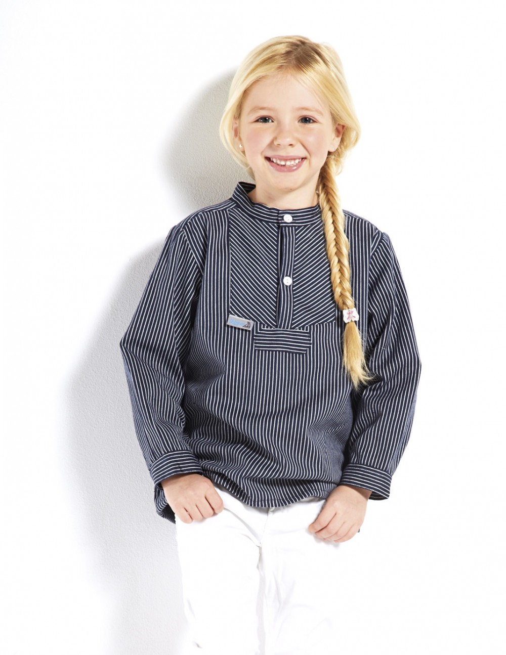 Kinder Fischerhemd schmal gestreift Kinder Fischerhemd schmal gestreift