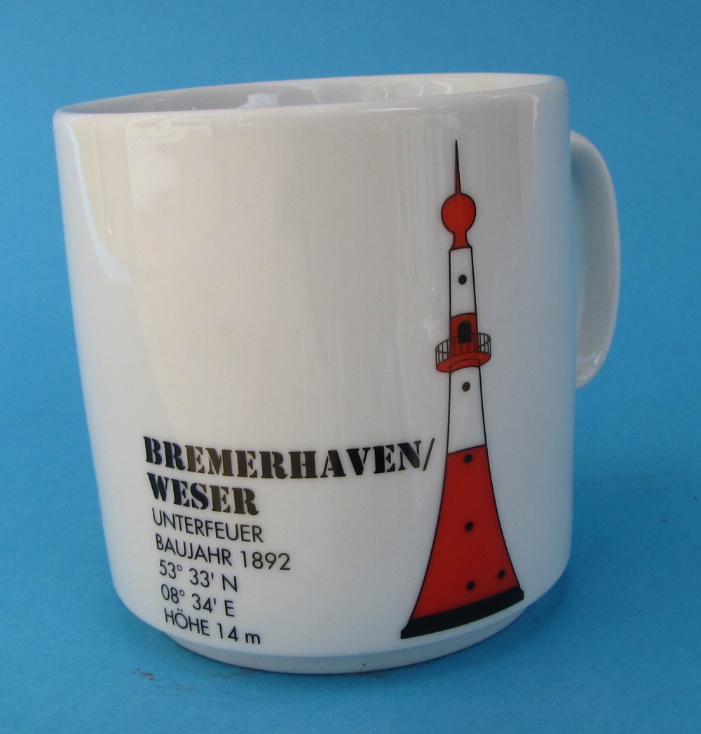 lb08 Leuchtturm Becher Bremerhaven Unterfeuer Nordsee