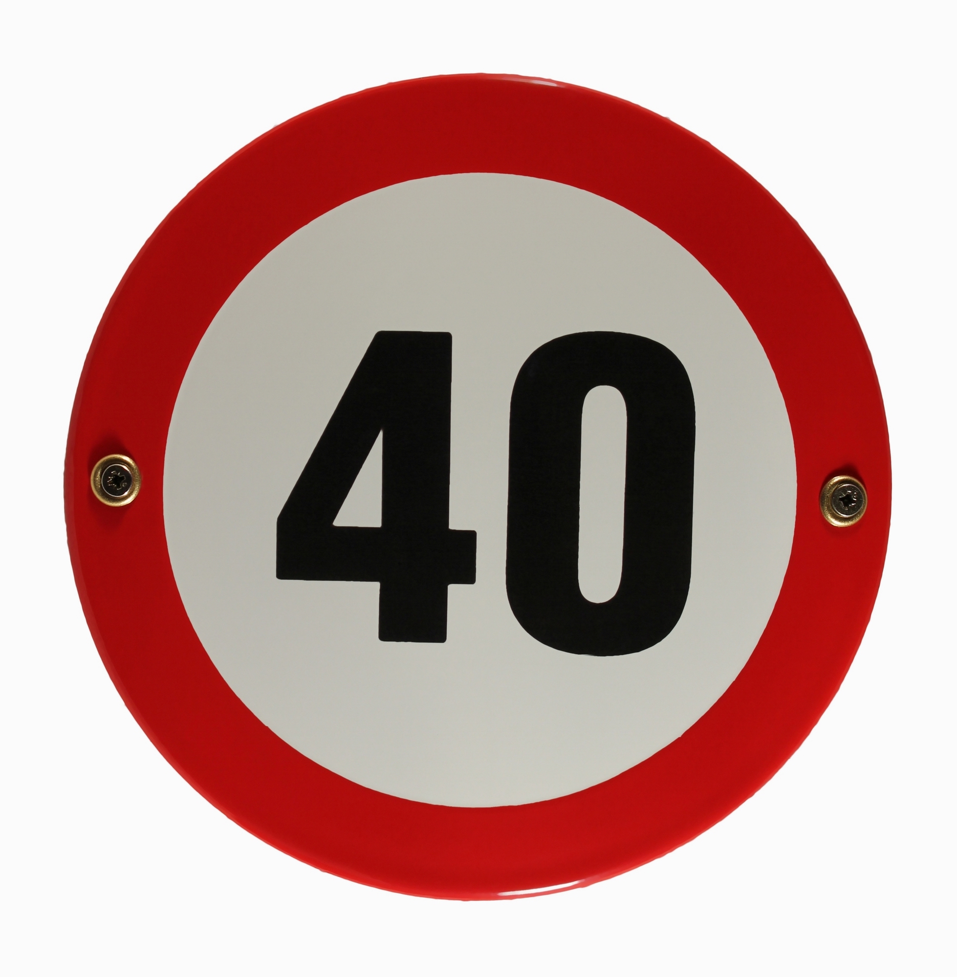 verkehrszeichen-tempo-40-schild Emaille Schild Tempo 40 Verkehrsschild Verkehrszeichen Geburtstagsschild Emailleschild Verbotsschild