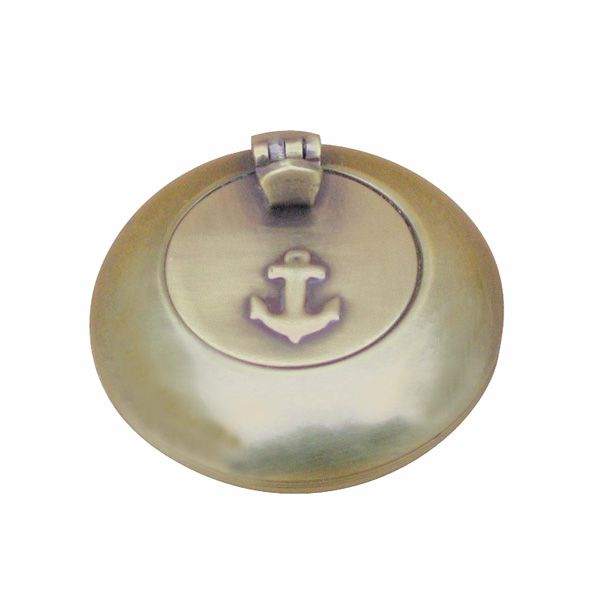 taschen-aschenbecher Klappascher Aschenbecher 6 cm Messing antik Taschen-Aschenbecher