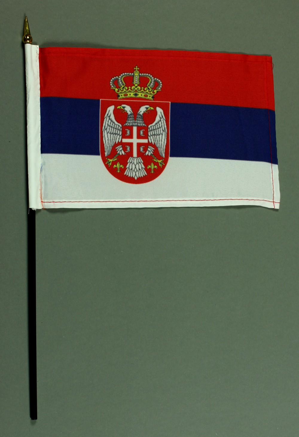 Tischflagge Serbien 25x15 cm BASIC optional mit Tischflaggenständer