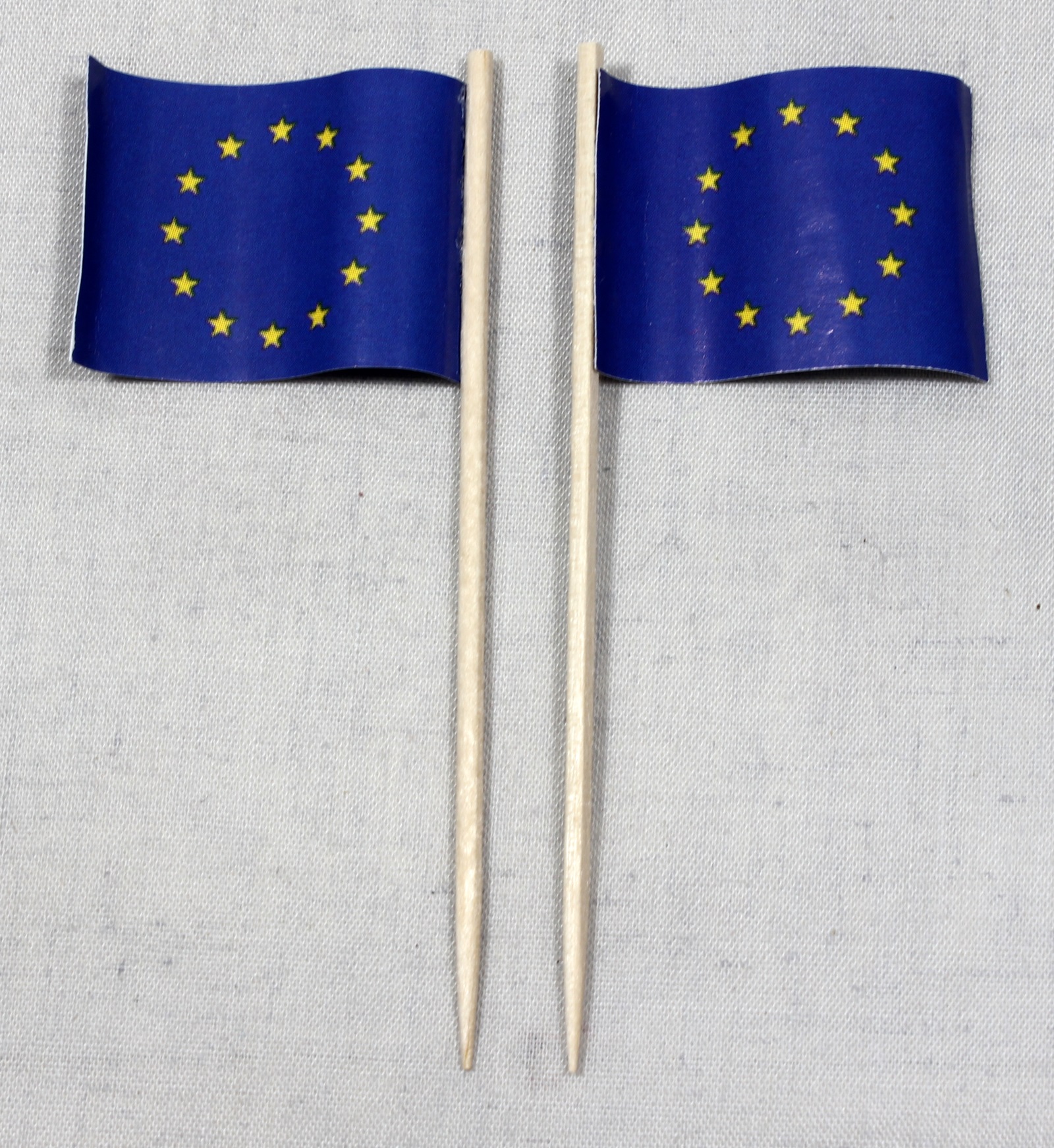 Party-Picker Flagge Europa Europaflagge Papierfähnchen in Spitzenqualität 50 Stück Beutel