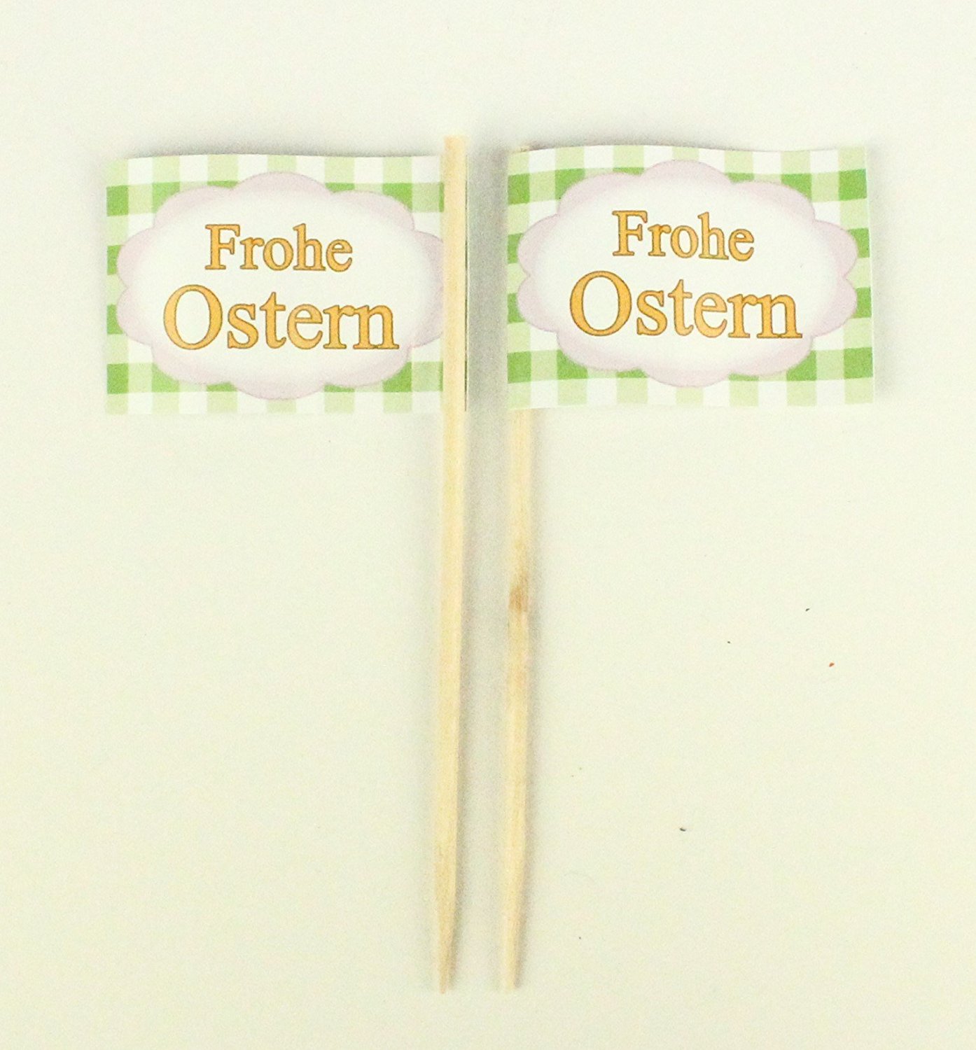 Party-Picker Flagge Frohe Ostern Blume Papierfähnchen in Spitzenqualität 50 Stück Beutel