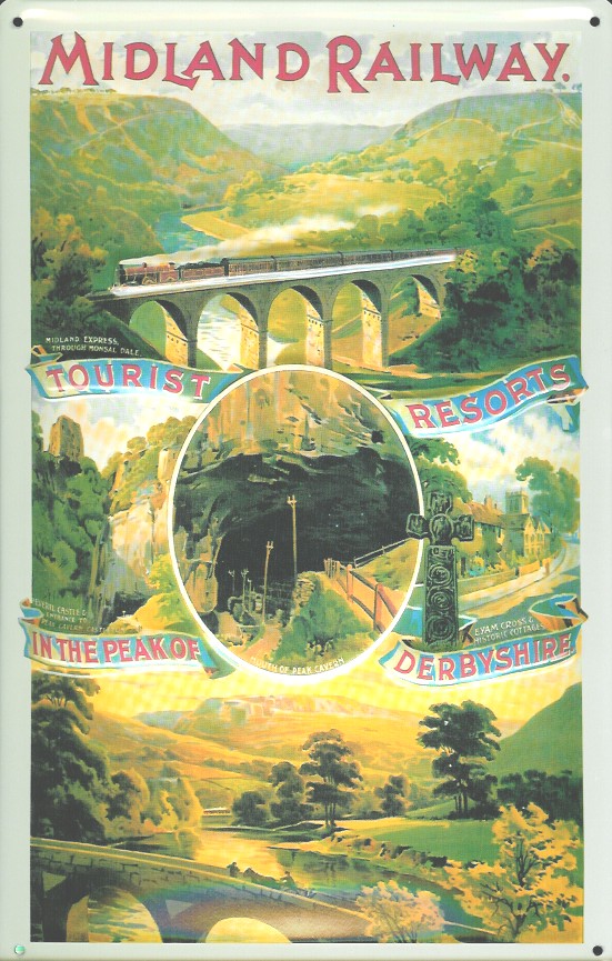 Blechschild Nostalgieschild Midland Railway England Eisenbahn