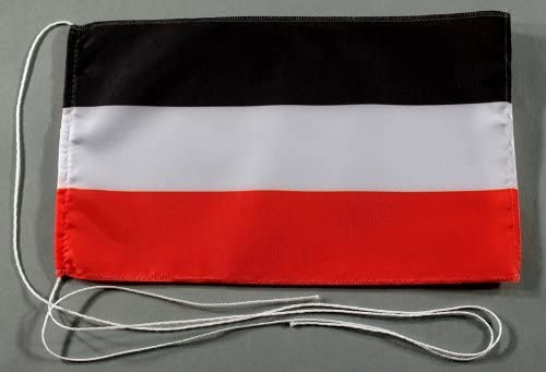 tischflagge-kaiserreich Tischflagge Deutsches Kaiserreich bis 1918 25x15 cm optional mit Holz- oder Chromständer Tischfahne