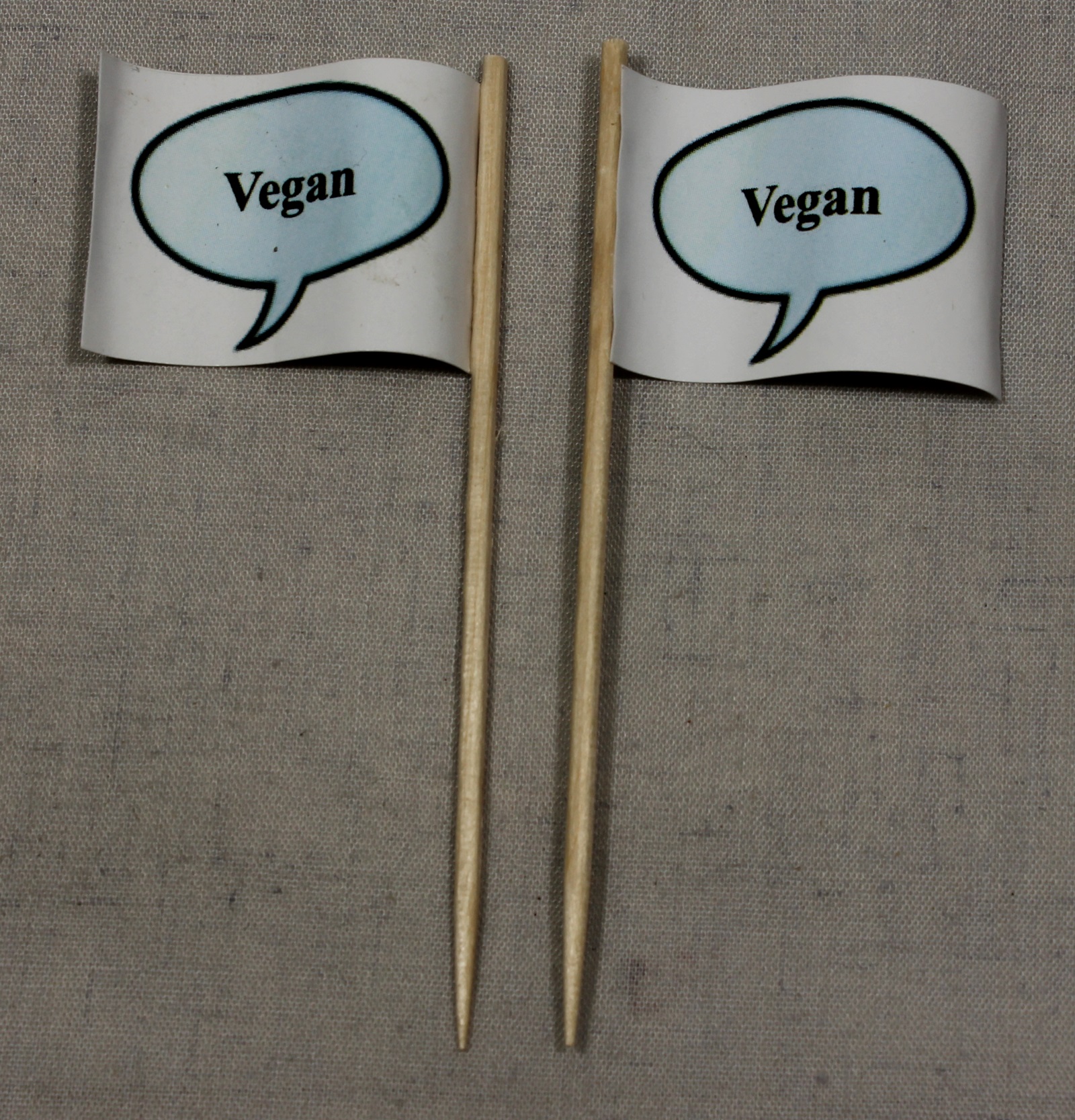 deko-picker-vegan Party-Picker Flagge Vegan Papierfähnchen in Spitzenqualität 50 Stück Beutel