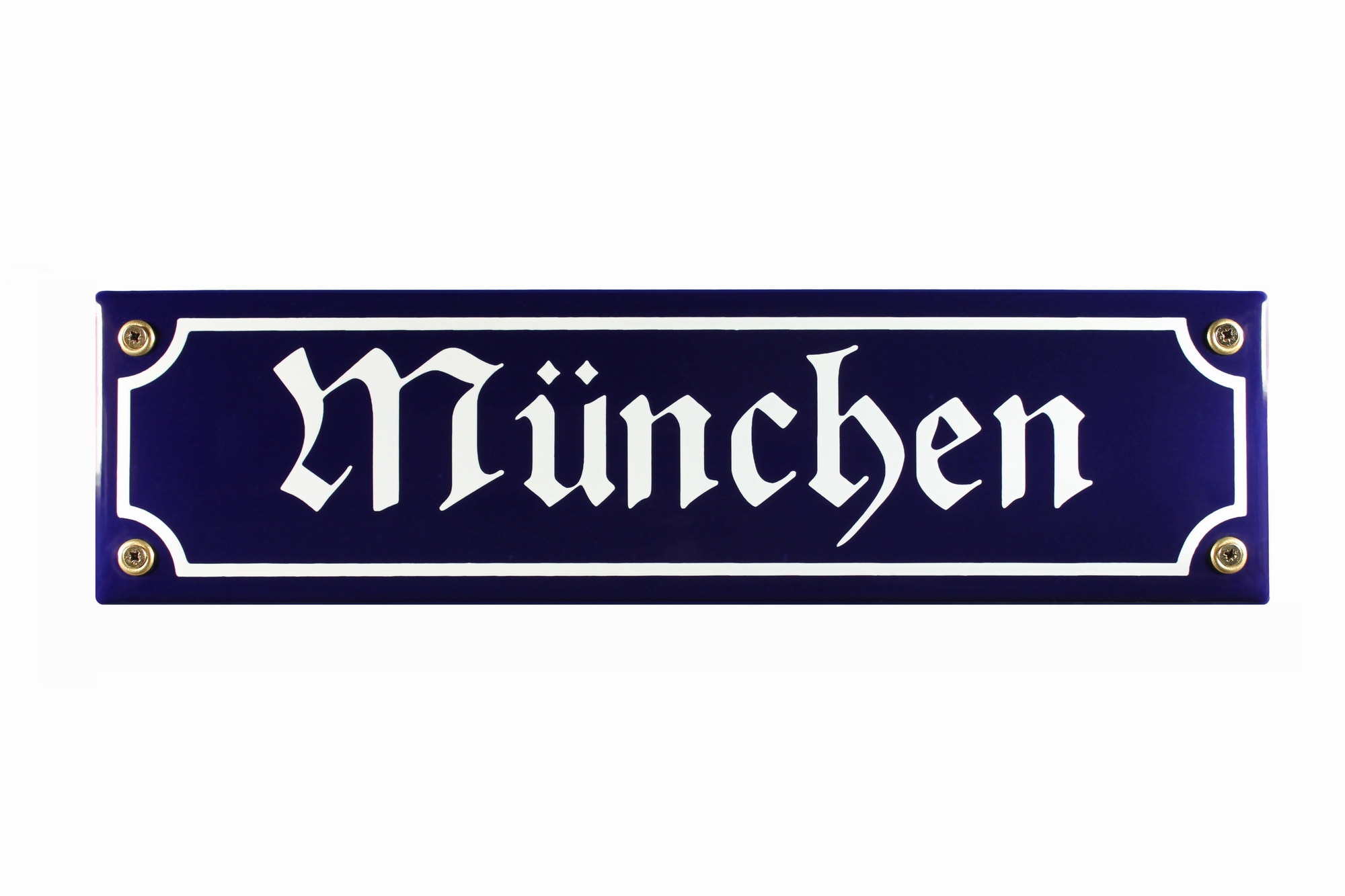 Strassenschild München 30x8 cm Email Strassen Schild Andenken Emaille