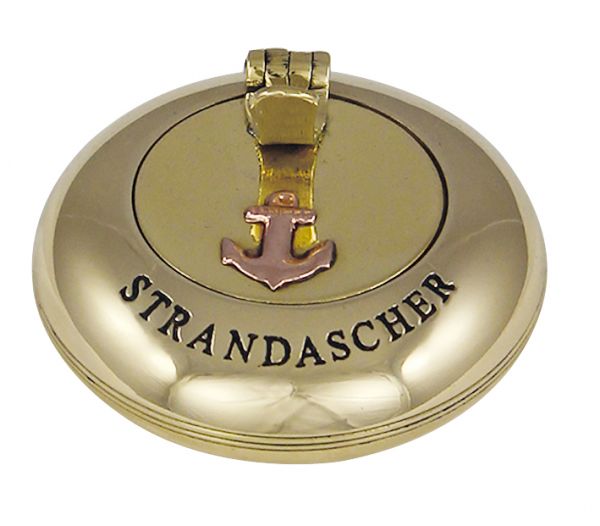 strandascher Klappaschenbecher Strandascher Messing Aschenbecher Ascher