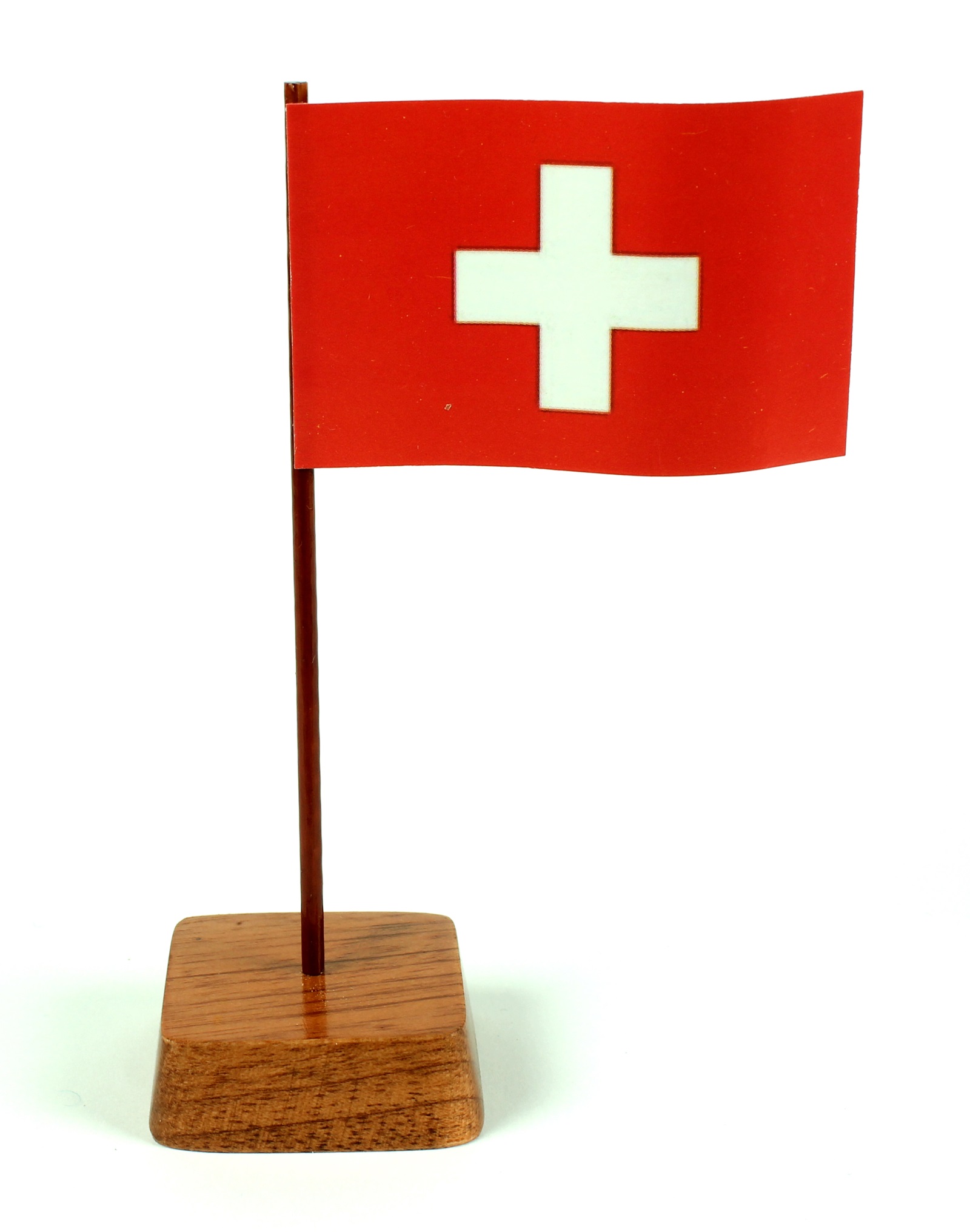 Mini Tischflagge Schweiz Höhe 13 cm Tischfähnchen