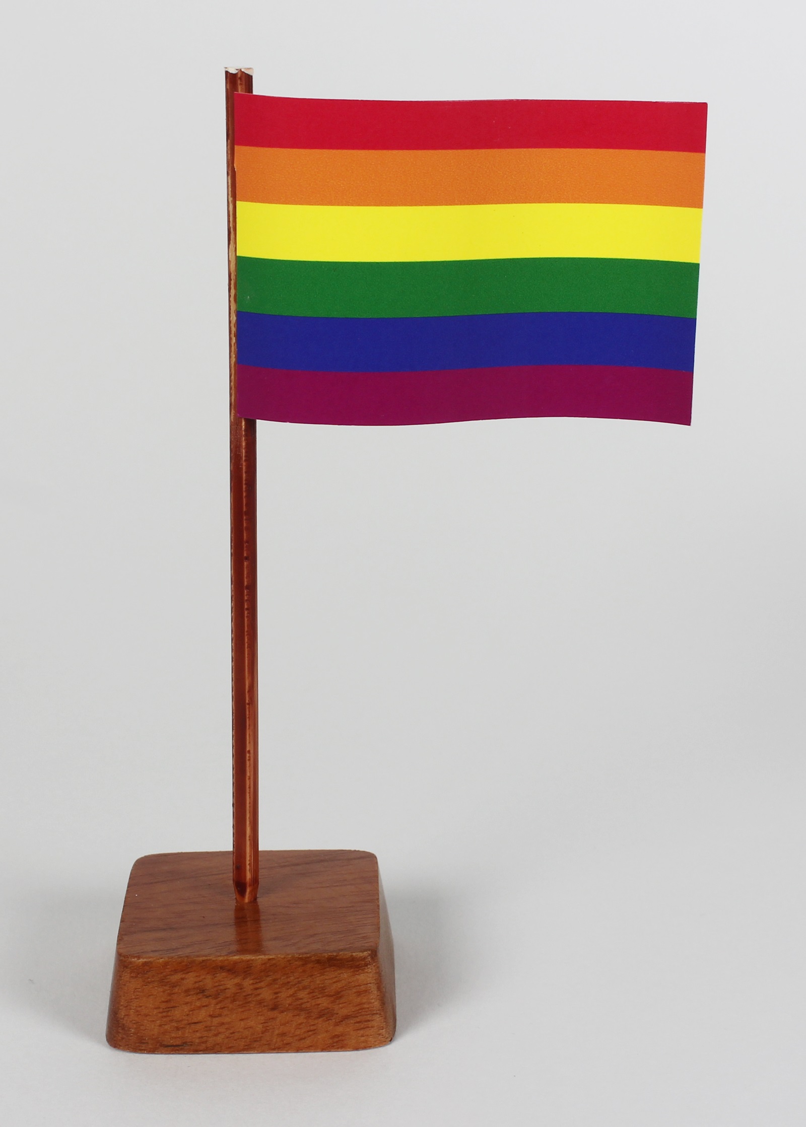 Mini Tischflagge Regenbogen Höhe 13 cm Tischfähnchen