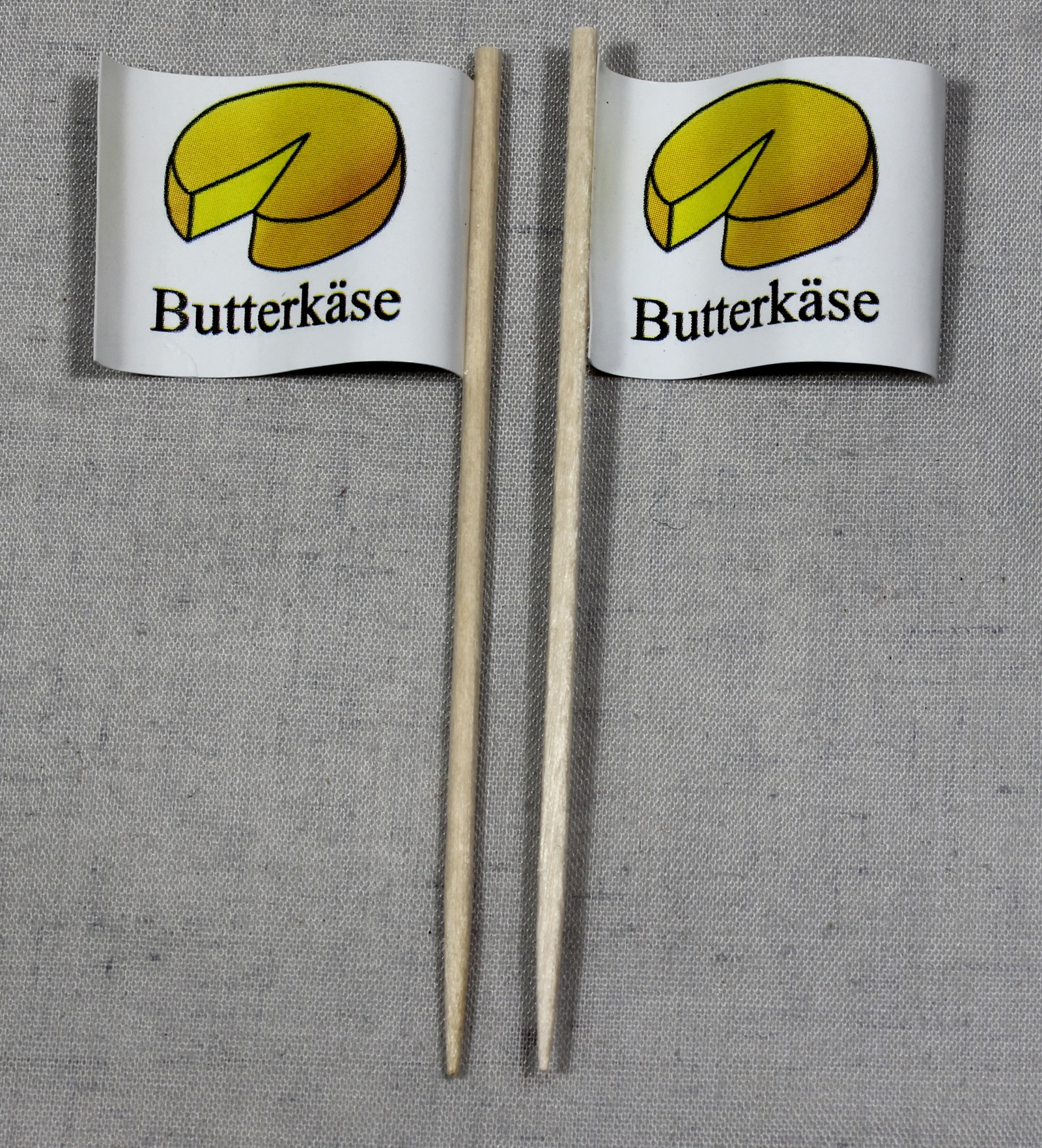 Party-Picker Flagge Butterkäse Papierfähnchen in Spitzenqualität 50 Stück Beutel