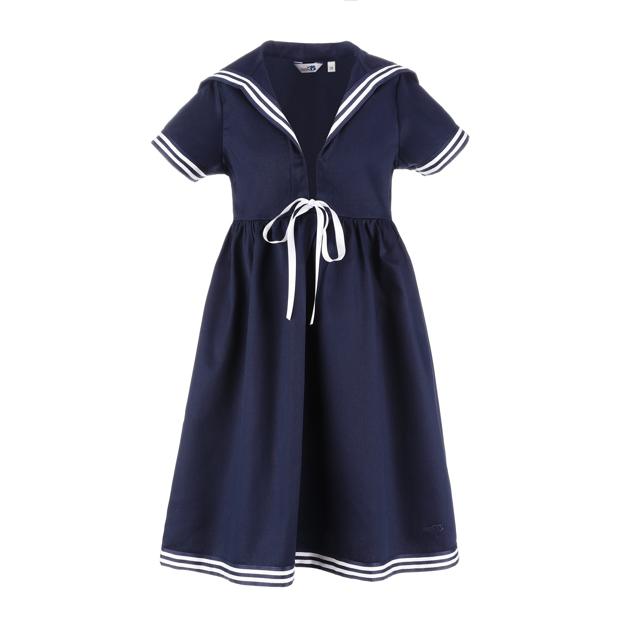 1127-16_blau-weiss_01 Kinder Matrosenkleid blau Kinderkleidung Kinderkleid alle Größen