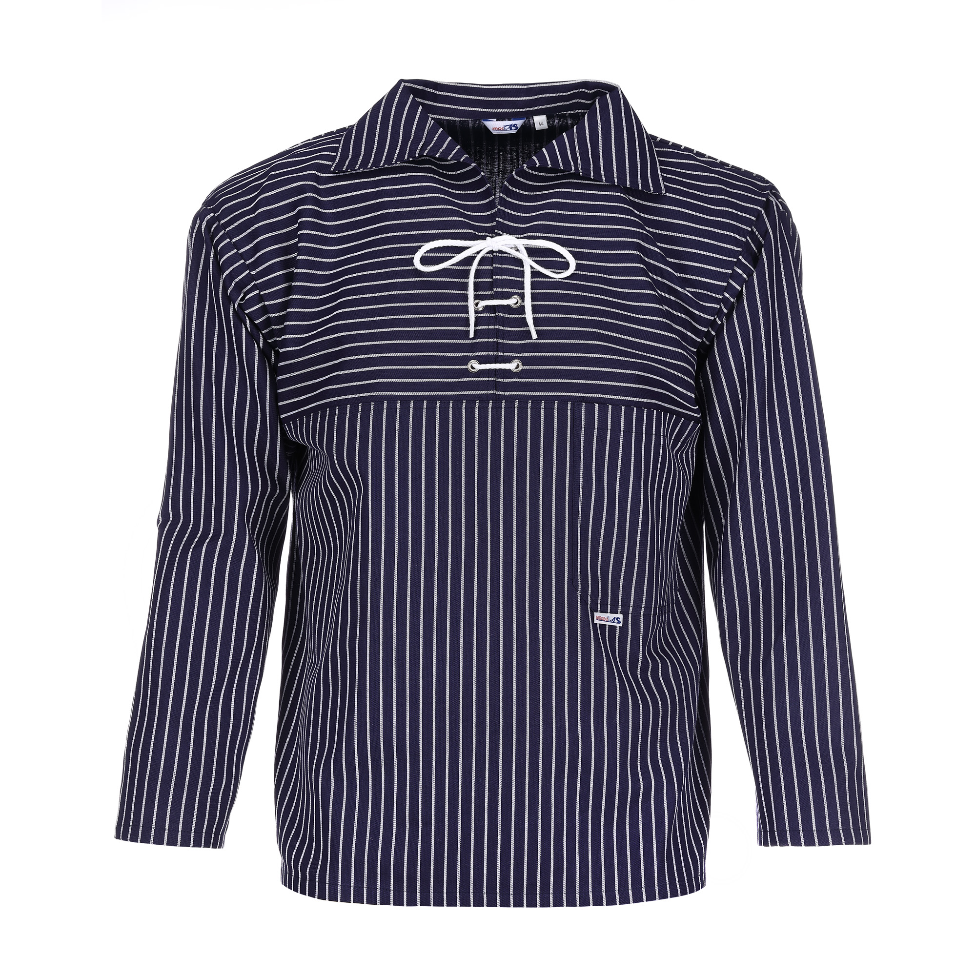 Takelhemd mit Kordel breit gestreift Front Takelhemd mit Kordel breit gestreift Front