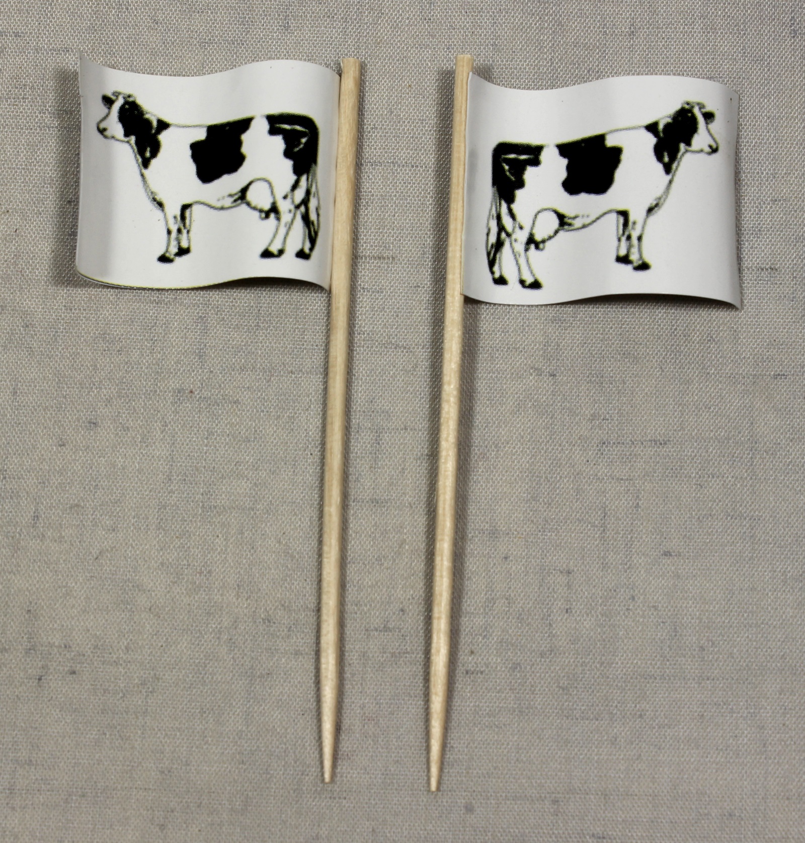 deko-picker-rind Party-Picker Flagge Rind Kuh Steak Rindfleisch Papierfähnchen in Spitzenqualität 50 Stück Beutel