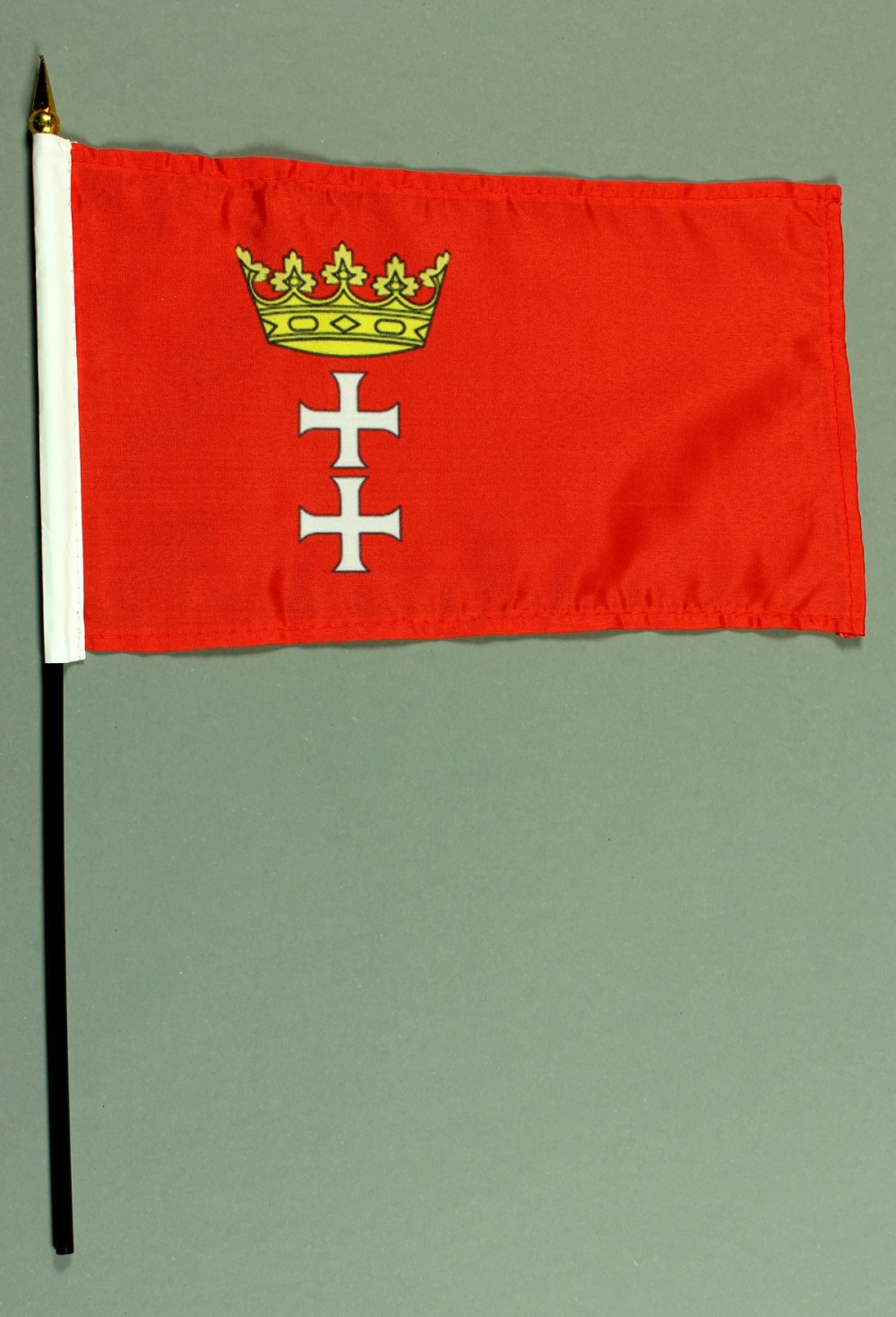 Tischflagge Danzig historisch 15x25 cm BASIC optional mit Tischflaggenständer