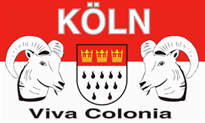 Flagge Fahne Köln Viva Colonia Stadtflagge