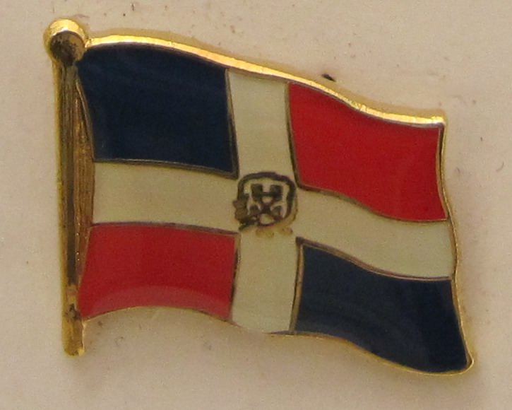 Dominikanische Republik Pin Anstecker Flagge Fahne Nationalflagge