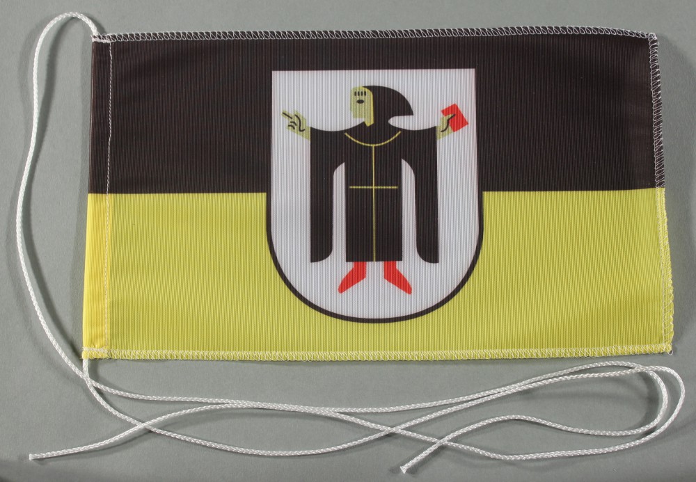 Tischflagge München Stadtflagge 25x15 cm optional mit Holz- oder Chromständer Tischfahne Tischfähnch