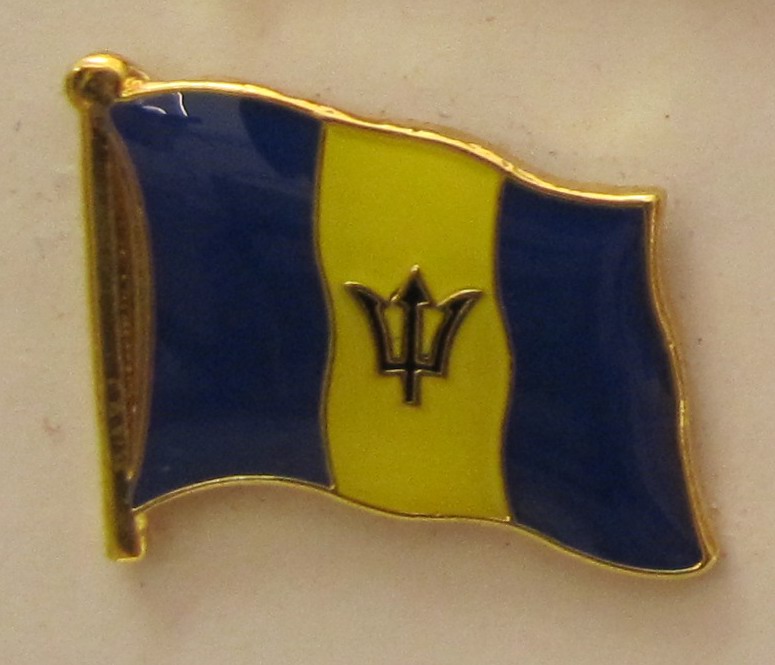 Barbados Pin Anstecker Flagge Fahne Nationalflagge