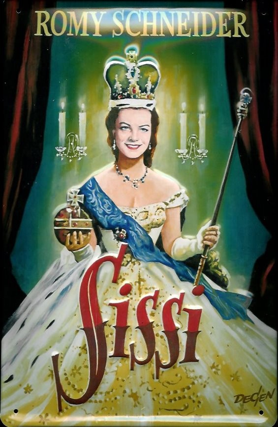 Blechschild Nostalgieschild Sissi Kaiserin Romy Schneider Filmplakat