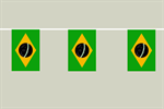 fk-bras Brasilien Flaggenkette 6 Meter / 8 Flagge Fahne