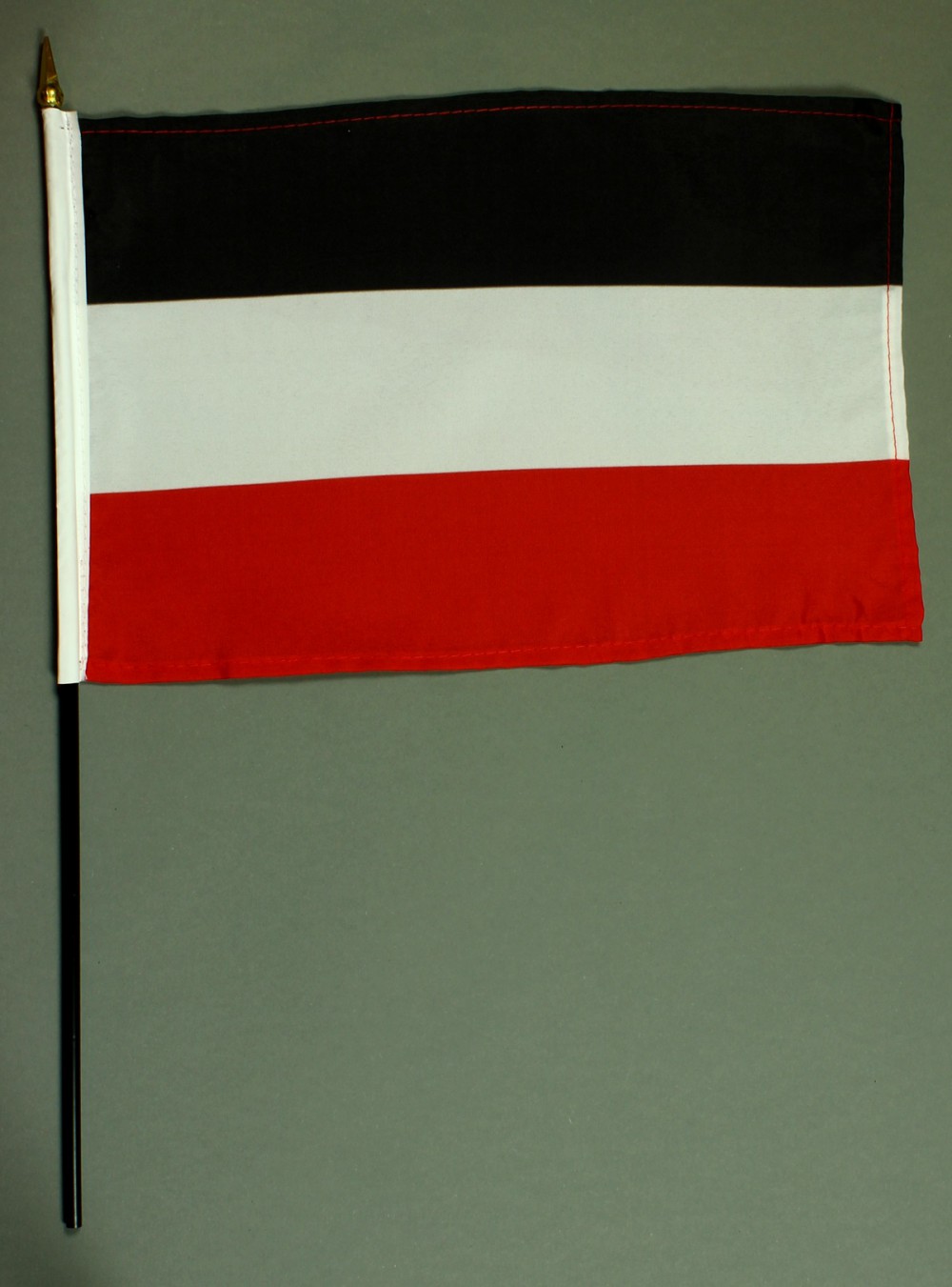 Tischflagge Deutschland Kaiserreich 20x30 cm optional mit Tischflaggenständer aus Mahagoni Holz