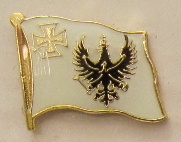 Pin Anstecker Flagge Fahne Preussen mit eisernem Kreuz