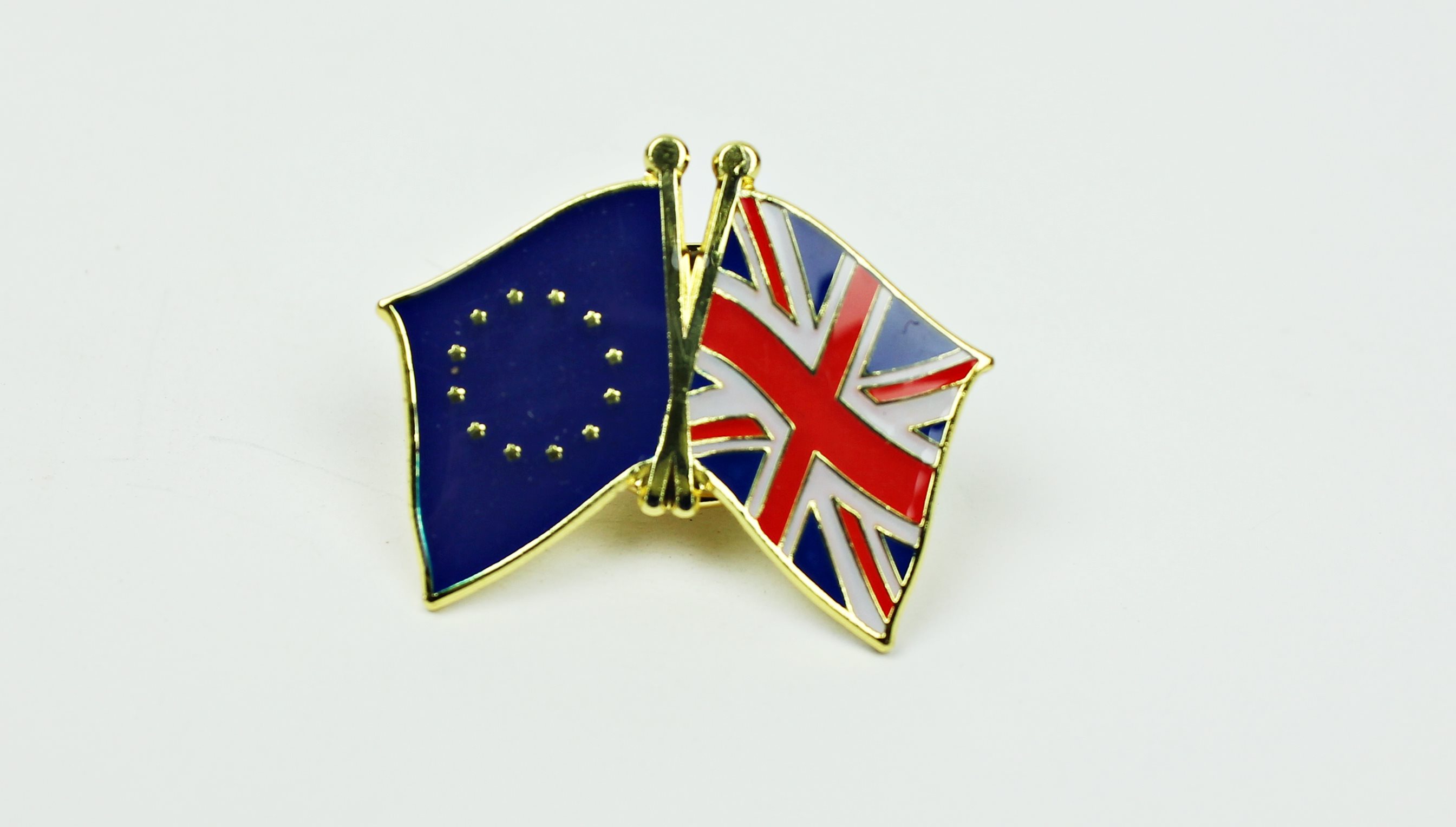 Europa / Großbritannien Freundschafts Pin Anstecker Flagge Fahne Doppelflagge