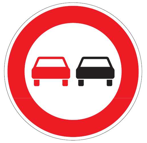k2760020 Verkehrsschild / Verkehrszeichen Überholverbot für Fahrzeuge aller Art 600 mm rund Aluminium reflekt