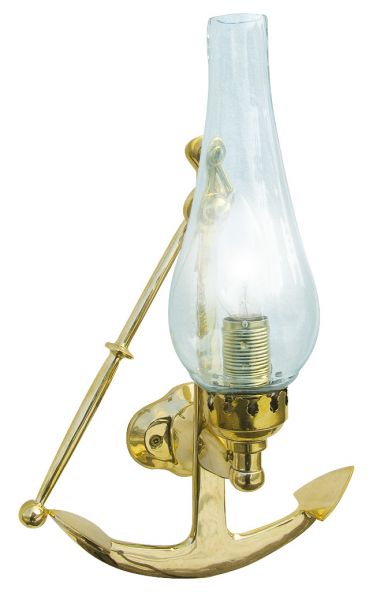 Wandlampe Messing Wandleuchte Anker elektrisch