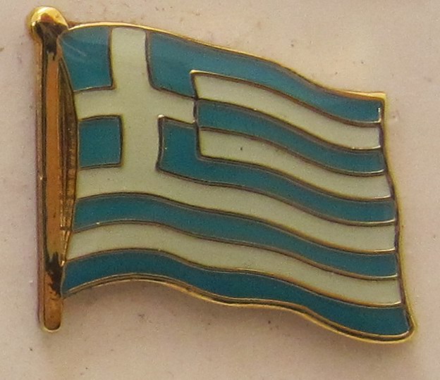 Pin Anstecker Flagge Fahne Griechenland Nationalflagge Flaggenpin Button Badge Flaggen Clip Ansteckn