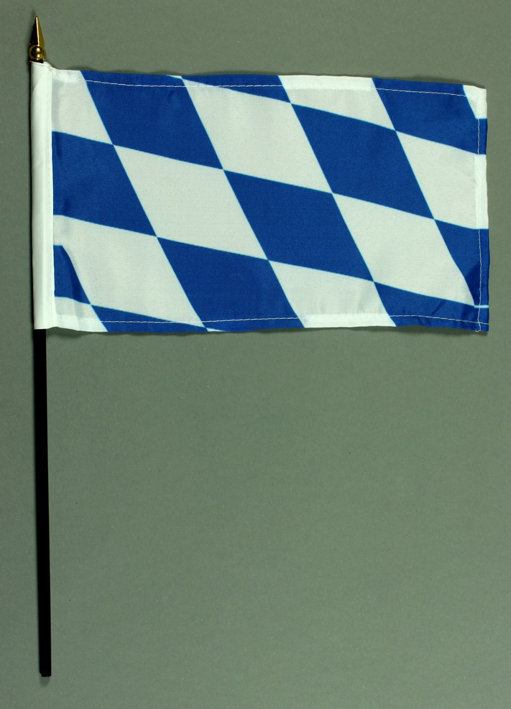 Tischflagge Bayern nur Raute 15x25 cm BASIC optional mit Tischflaggenständer