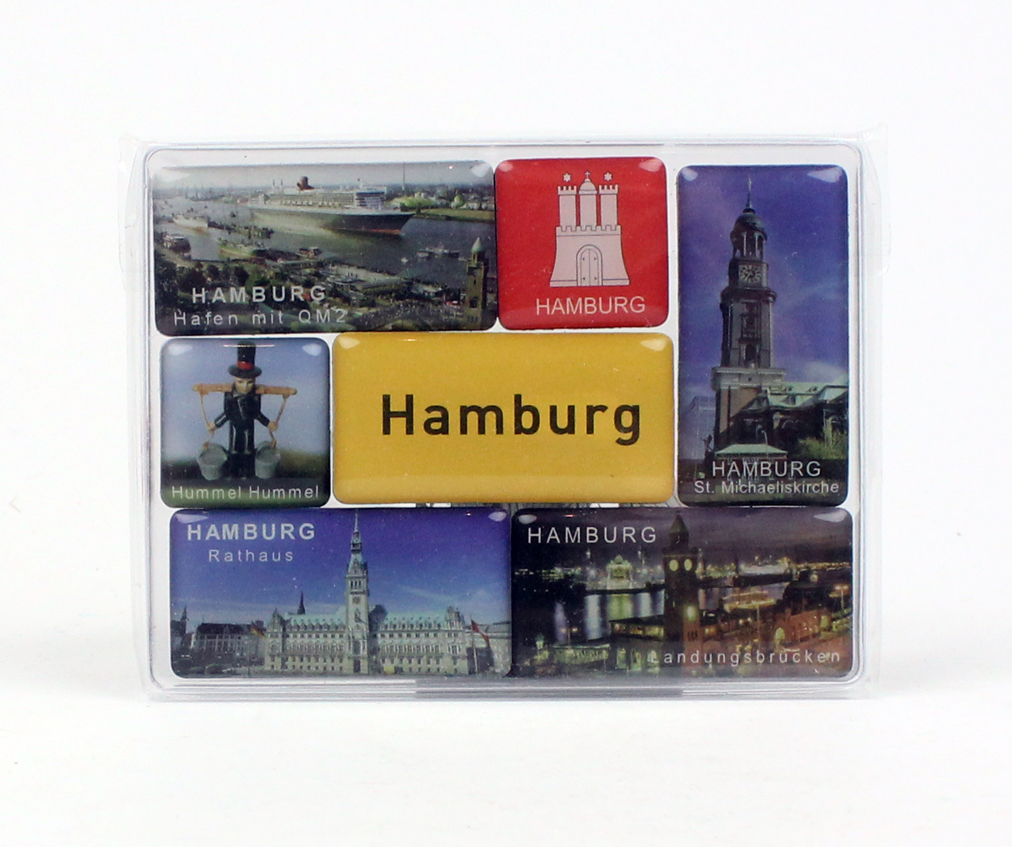 Magnet Set Hamburg diverse Motive 7-teilig Souvenirs Andenken