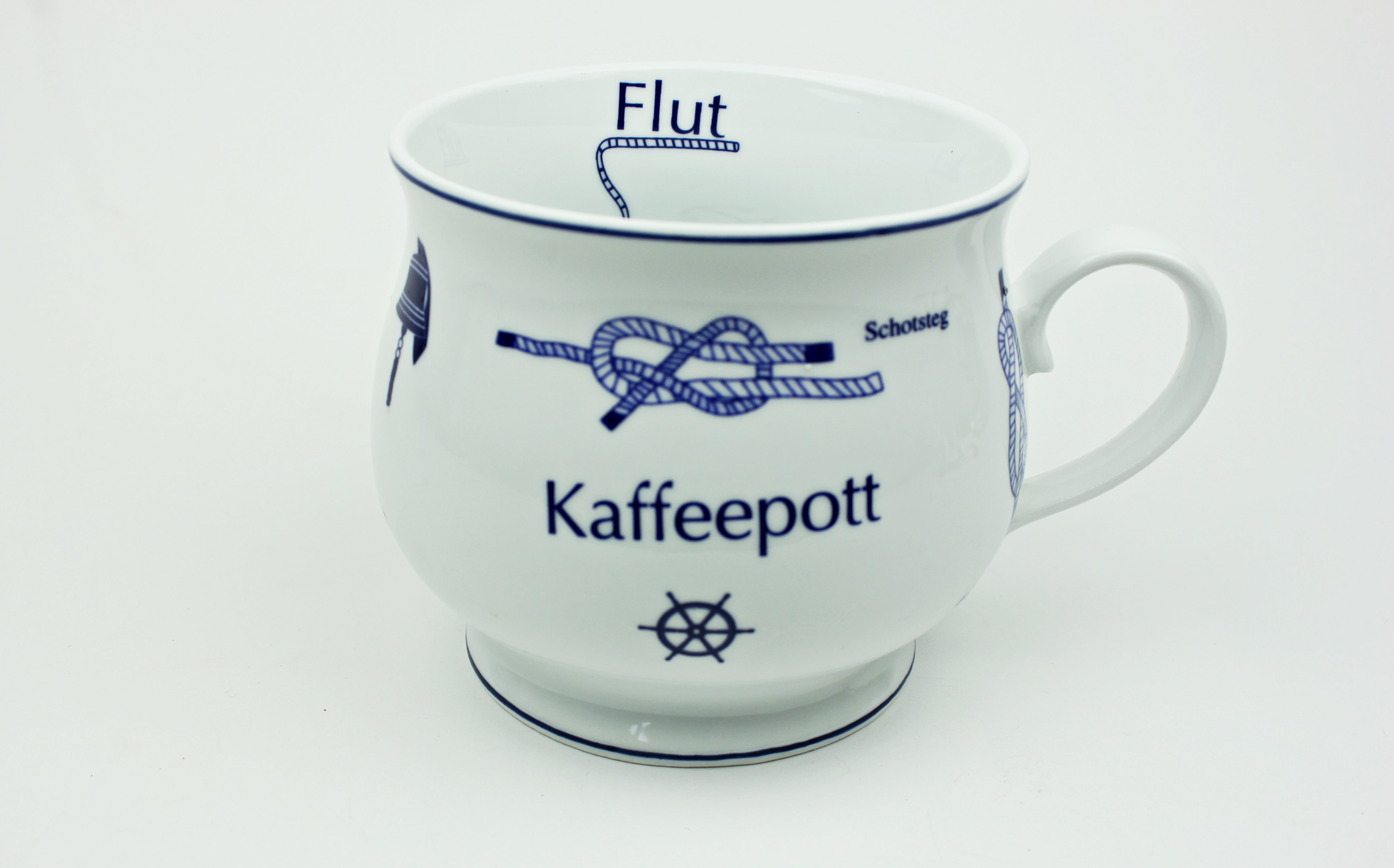 Kaffeepott-bauchig