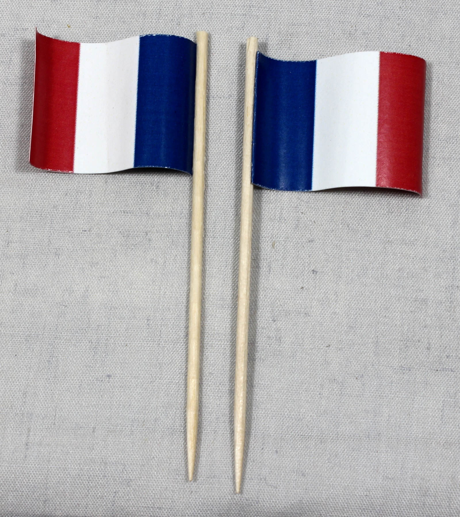 Party-Picker Flagge Frankreich Papierfähnchen in Spitzenqualität 50 Stück Beutel