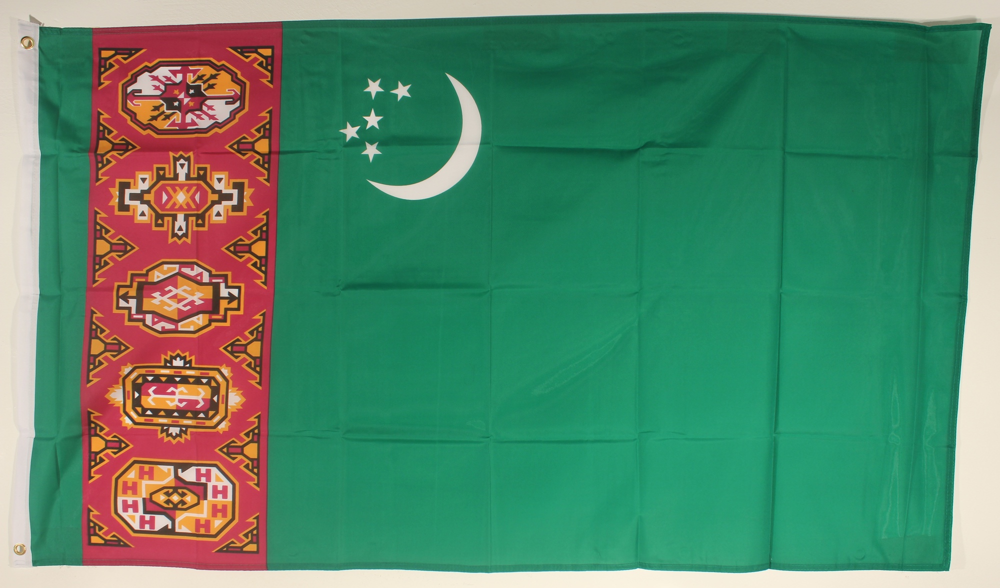 Flagge Fahne Turkmenistan 90x60 cm