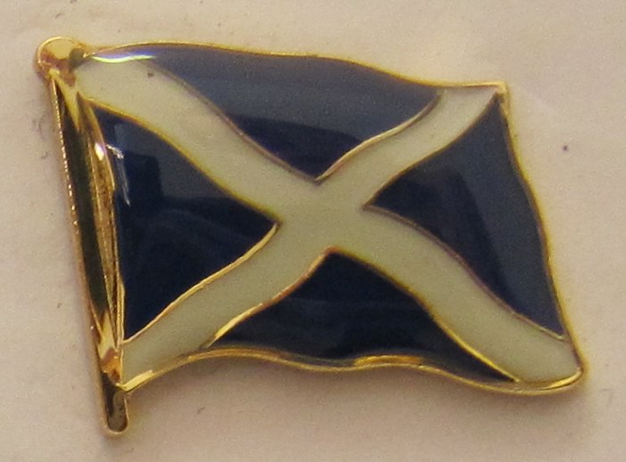 Pin Anstecker Flagge Fahne Schottland St. Andrews Kreuz