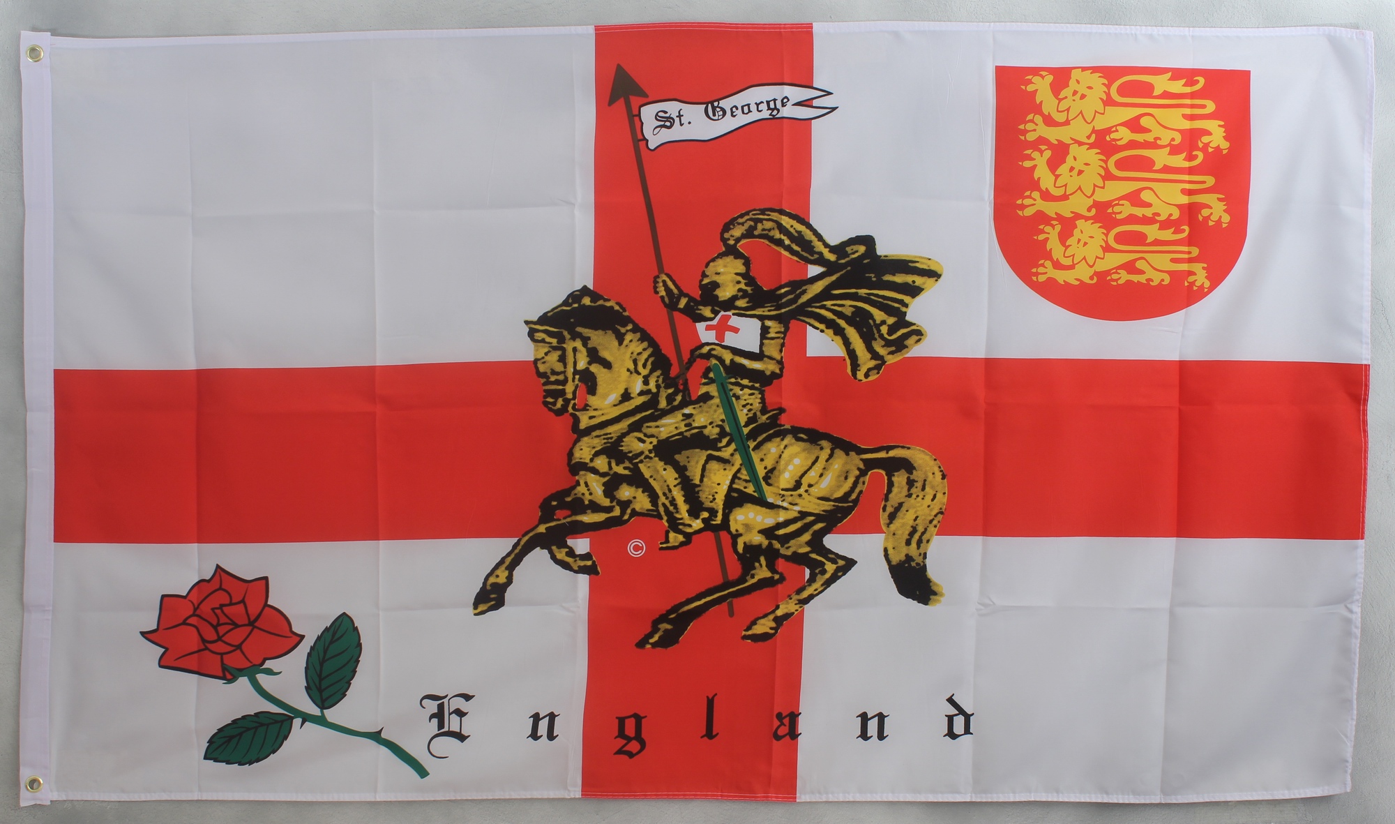 Flagge Fahne : England mit Ritter