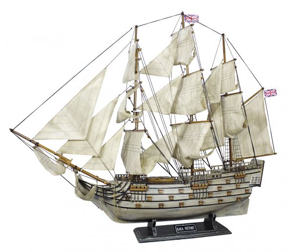 Schiffsmodell HMS Victory aus Holz 86x74cm Modellschiff Schiffsmodelle Totenkopf-Copy