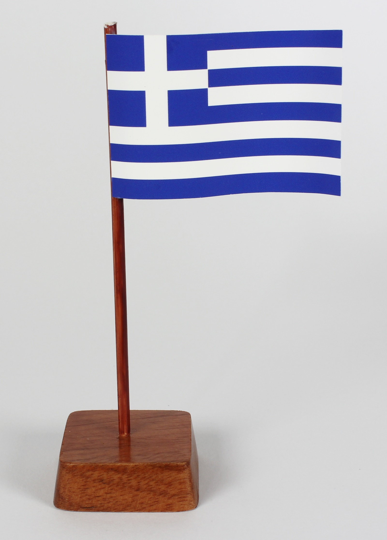 mini-tischflagge-griechenland-v Mini Tischflagge Griechenland Höhe 13 cm Tischfähnchen