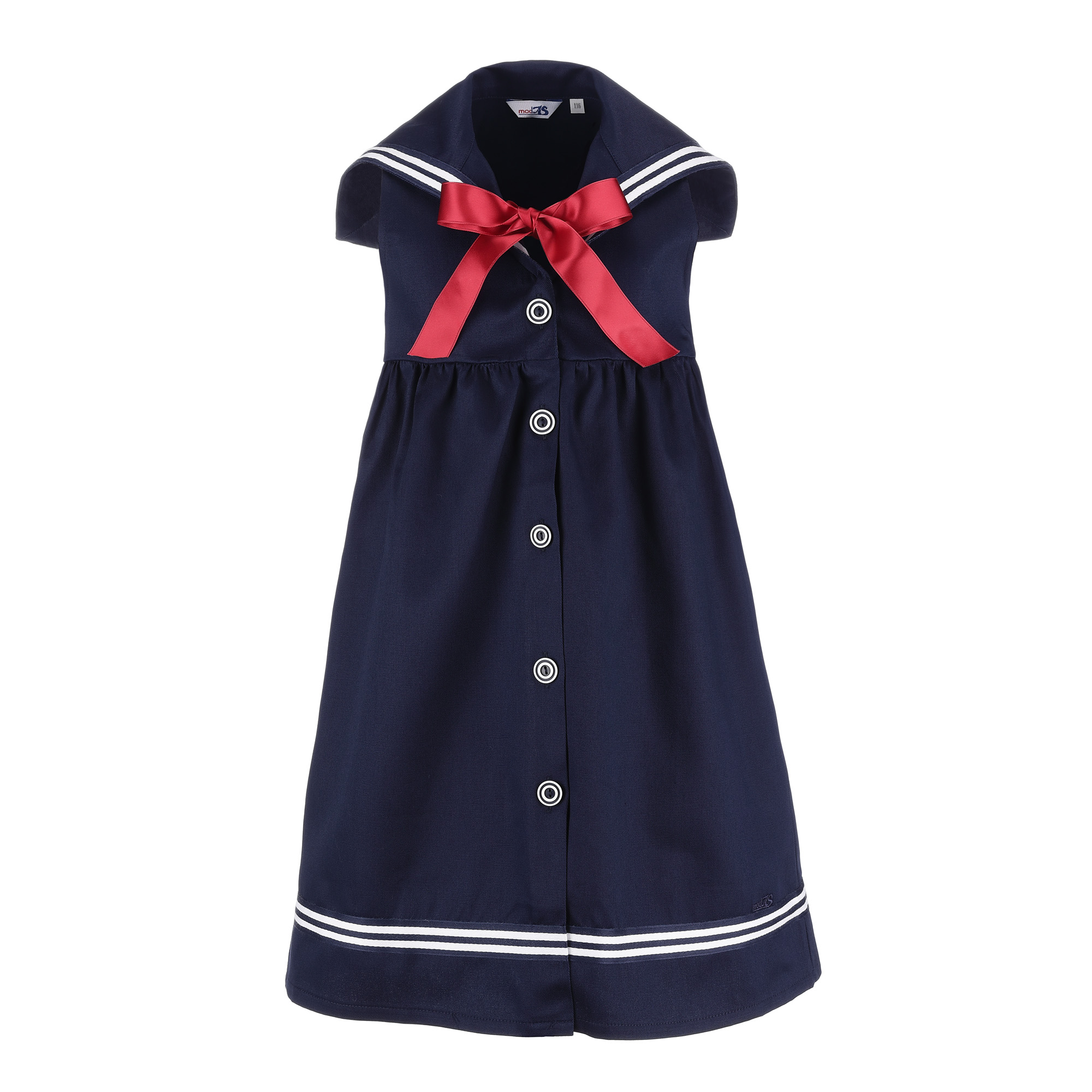 Kinder Matrosenkleid mit roter Satinschleife blau Kinderkleidung Kinderkleid alle Größen