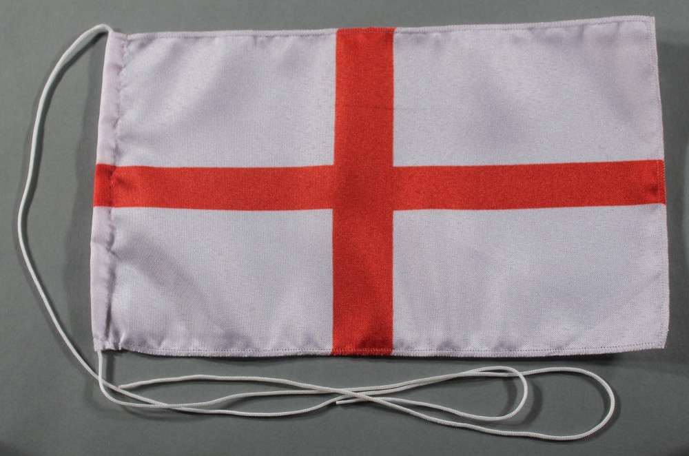 Tischflagge England rotes Kreuz 25x15 cm optional mit Holz- oder Chromständer Tischfahne Tischfähnch