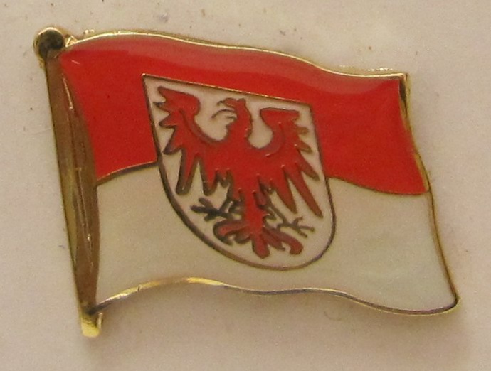 Pin Anstecker Flagge Fahne Brandenburg Landesflagge Flaggenpin Button Badge Flaggen Clip Anstecknade