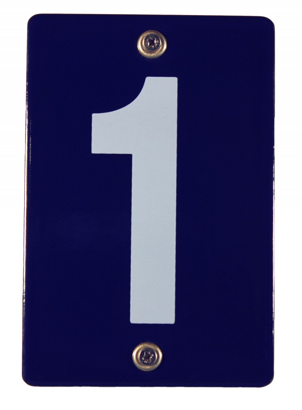 Hausnummernschild 1 Emaille Hausnummer Schild 12x8 cm Haus Nummer Zahl Ziffer Metallschild